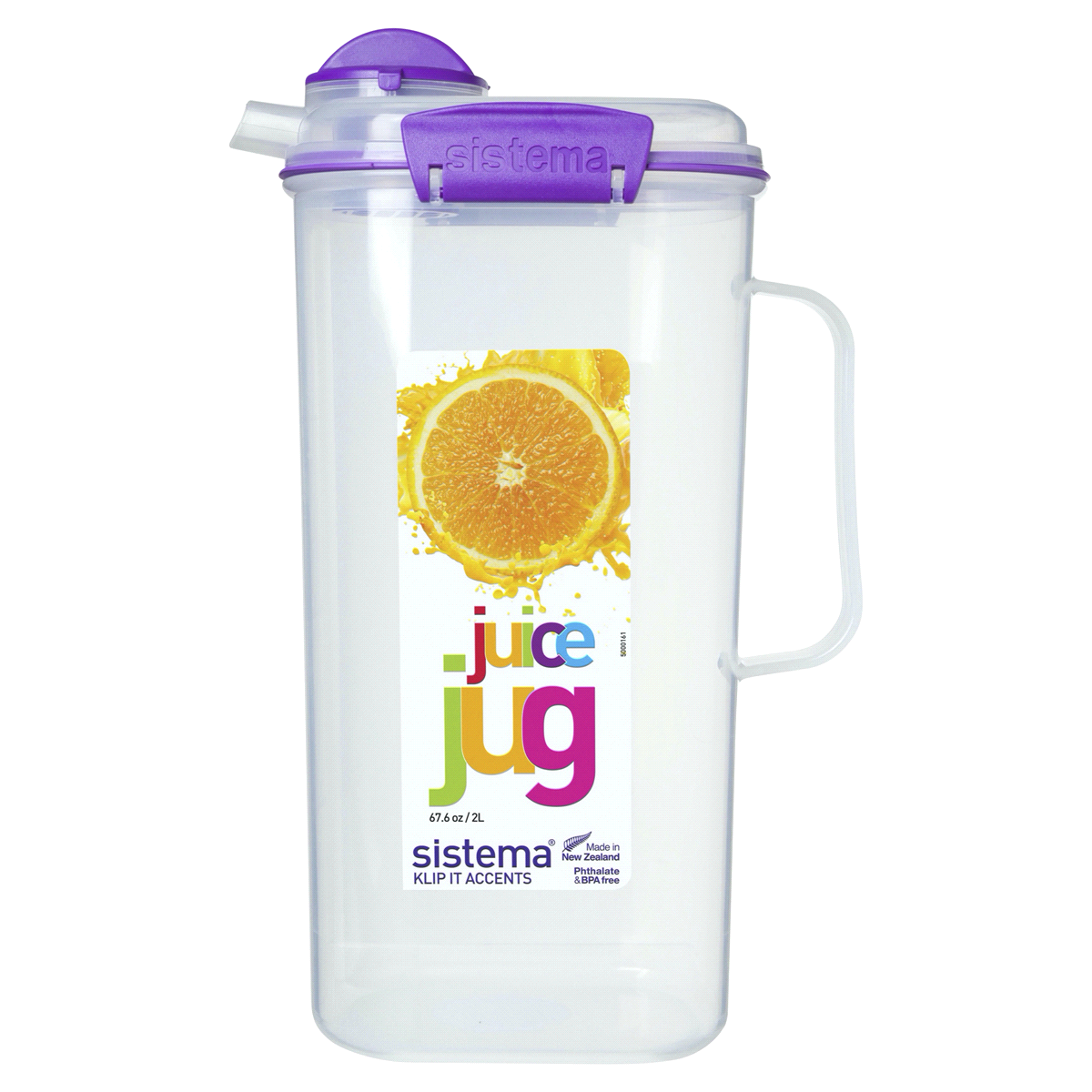 slide 1 of 21, Sistema KLIP IT Utility Collection Juice Pitcher /, 2 liter; 67.6 oz