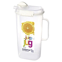 slide 19 of 21, Sistema KLIP IT Utility Collection Juice Pitcher /, 2 liter; 67.6 oz