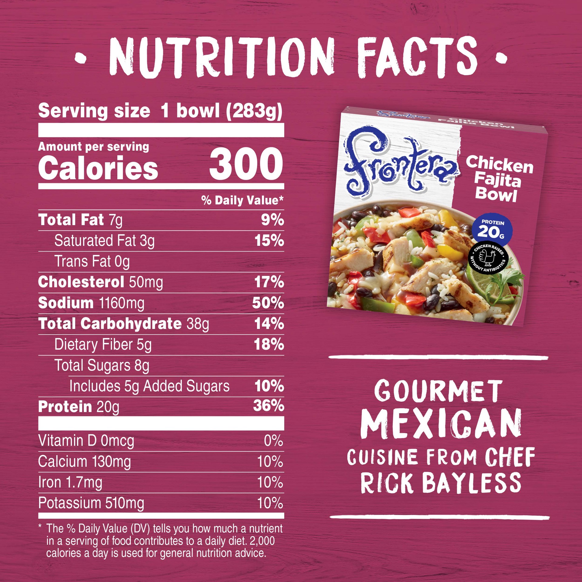 slide 4 of 5, Frontera Fontera Chicken Fajita Bowl, 11.3 oz