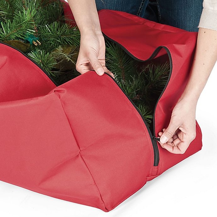 slide 2 of 5, TreeKeeper Santa's Bags Multi Use Storage Duffel Bag - Red, 48 in