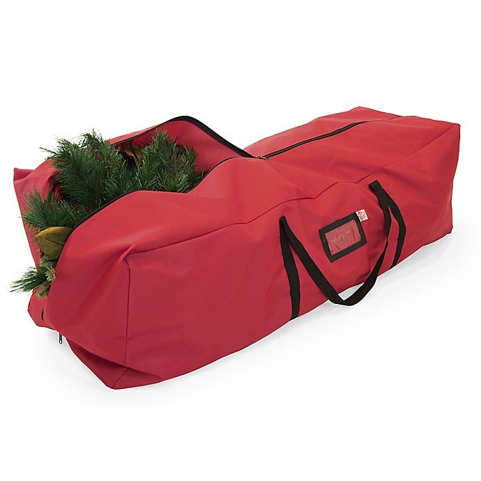 slide 5 of 5, TreeKeeper Santa's Bags Multi Use Storage Duffel Bag - Red, 48 in