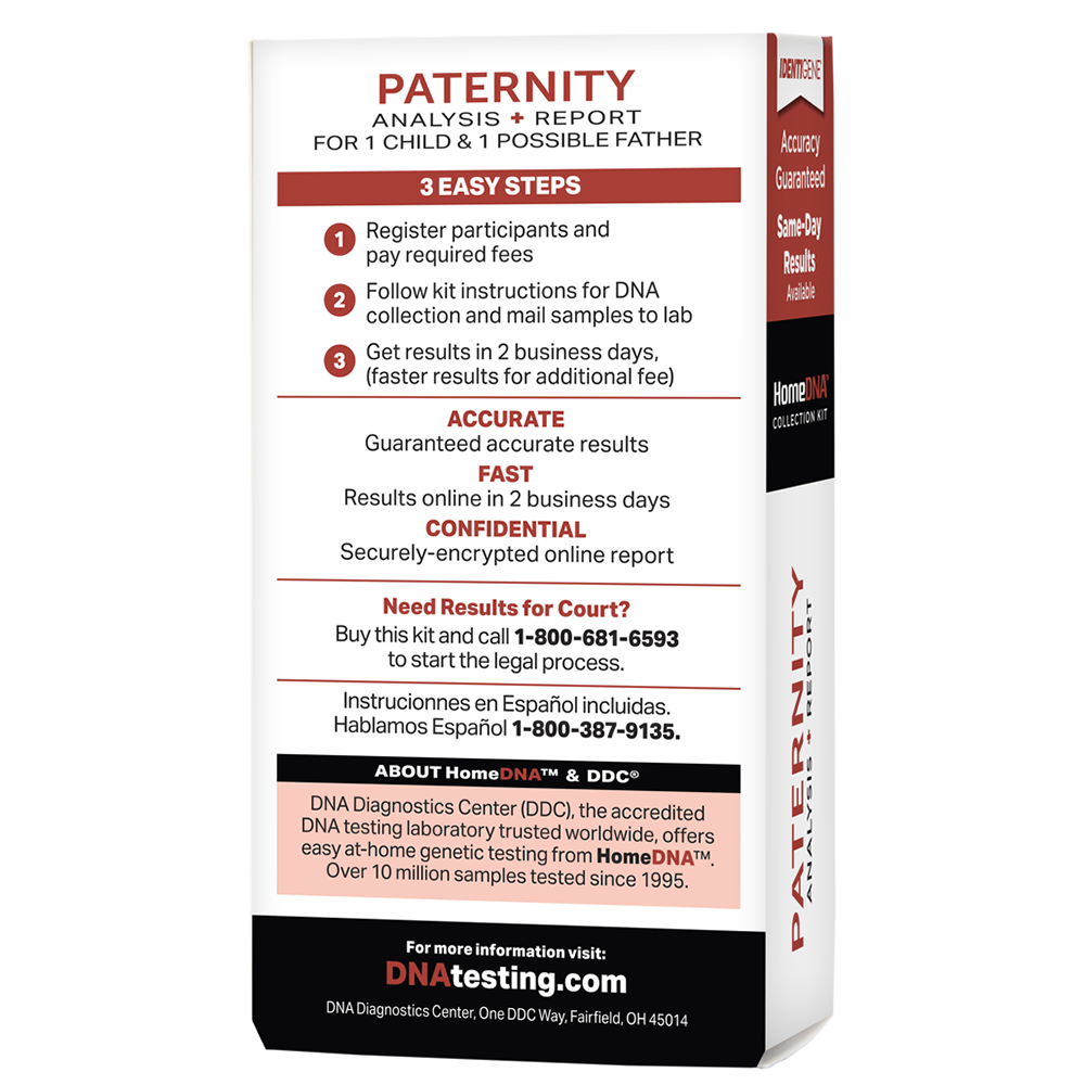 Homedna Home Paternity Test Kit 1 Ct Shipt 0657