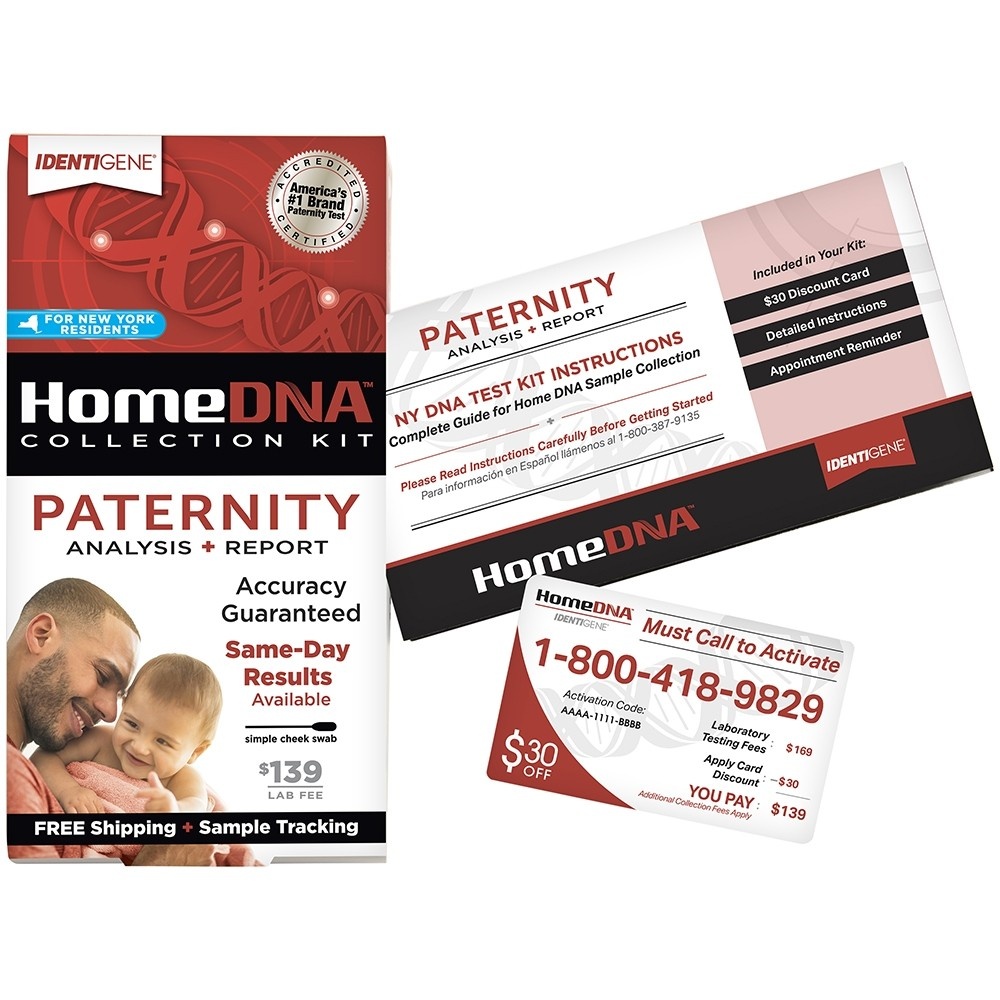 slide 2 of 5, HomeDNA Paternity Test for New York Residents, 1 ct