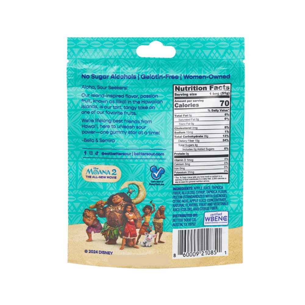 slide 2 of 2, Better Sour Passion Fruit Sour Gummy Stars 1.8 oz, 1.8 oz