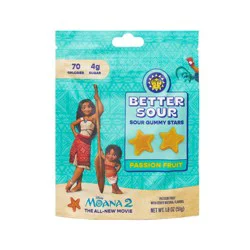 Better Sour Passion Fruit Sour Gummy Stars 1.8 oz