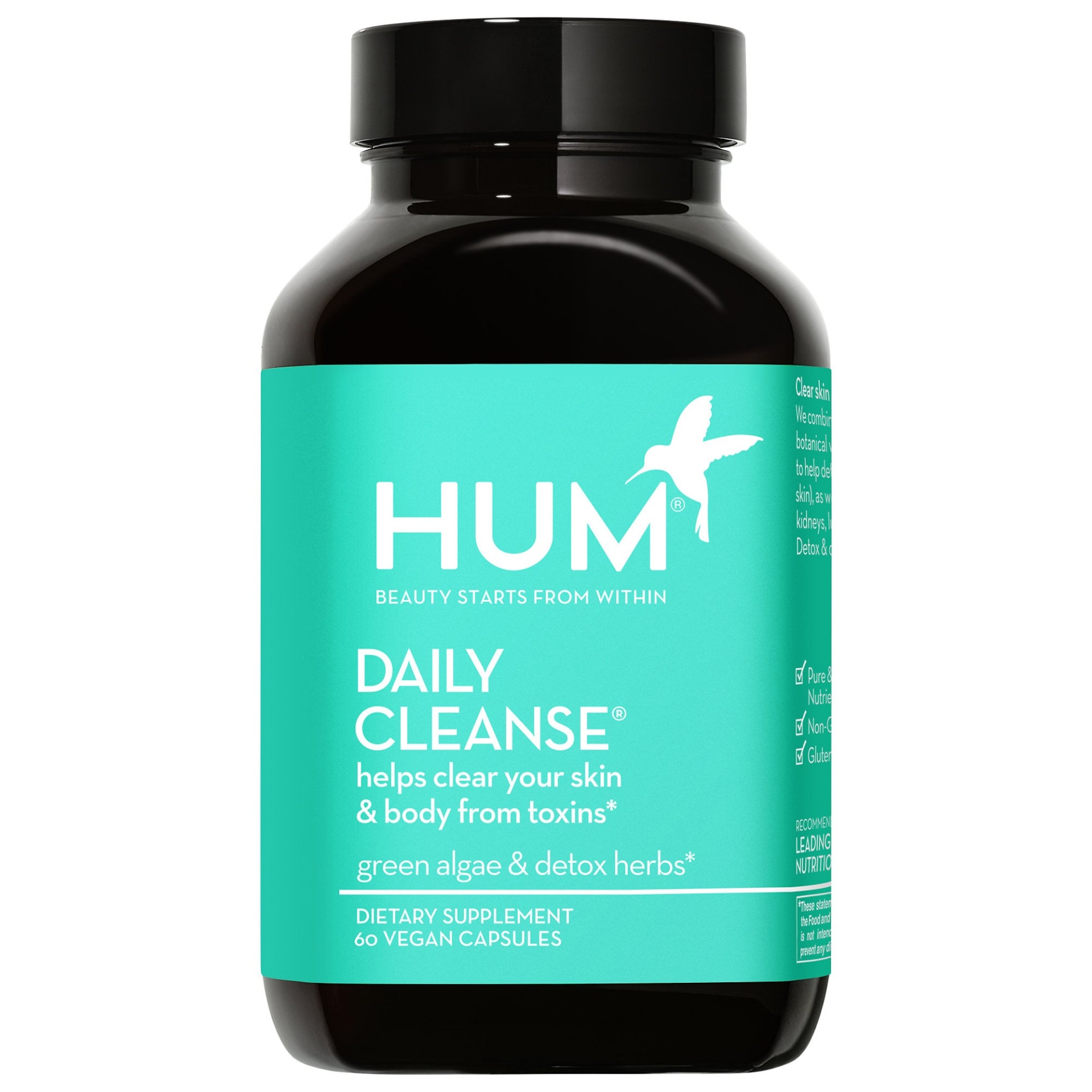 slide 1 of 1, HUM Nutrition Daily Cleanse Clear Skin and Body Detox Supplement,