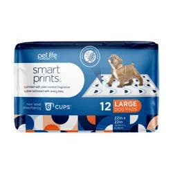 Pet Life Smart Prints Dog Pads Large 12 ea