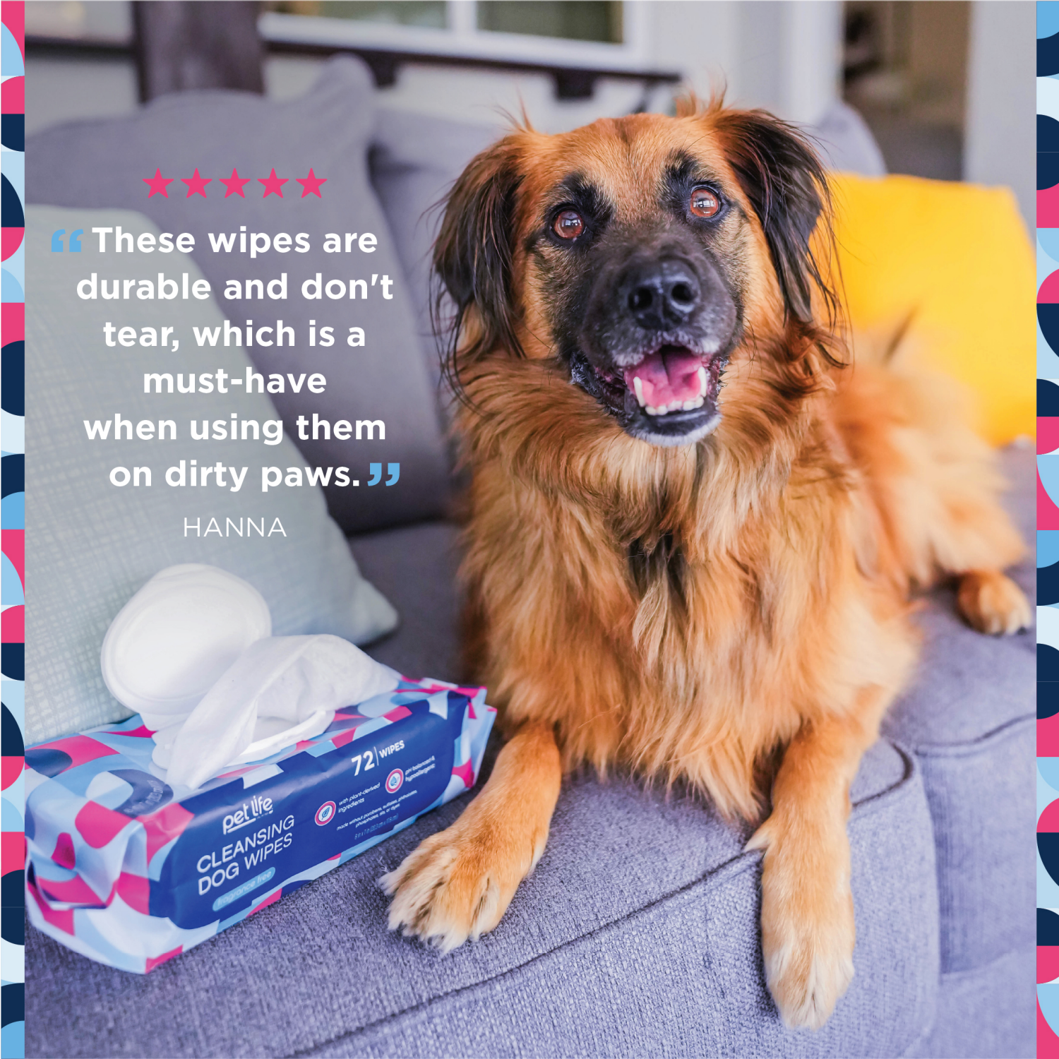 slide 7 of 7, Pet Life Unlimited Cleansing Dog Wipes, 72ct, Fragrance Free, 72 ct