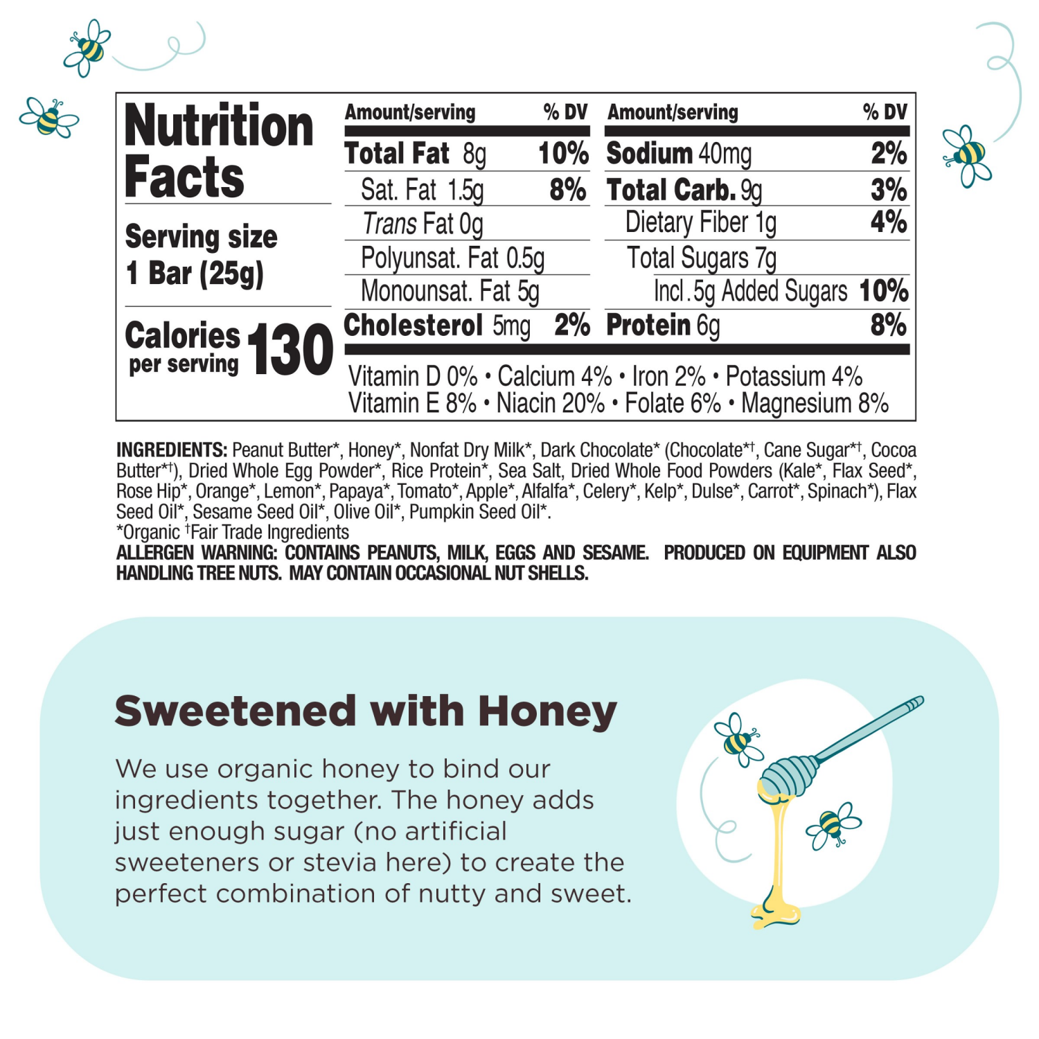 slide 2 of 5, Perfect Bar Mini Dark Chocolate Chip Peanut Butter Protein Bar, Organic- 7 oz, 8 ct