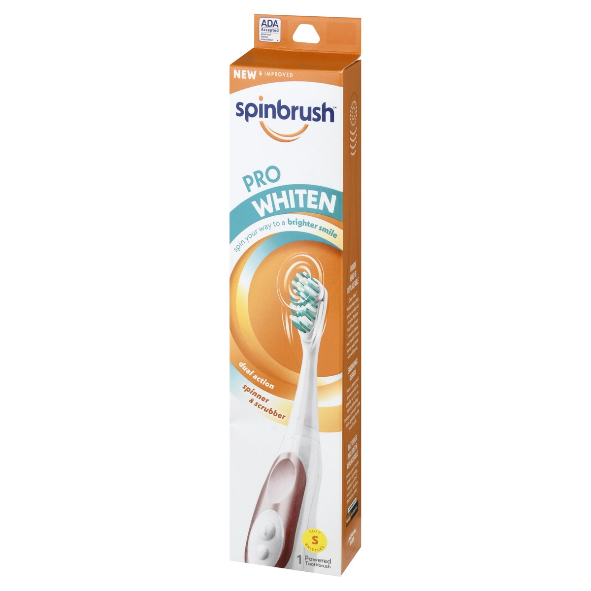 slide 2 of 9, ARM & HAMMER Spinbrush Pro White Battery Powered Soft Toothbrush, 1 ct