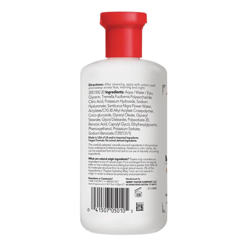 slide 2 of 7, Thayers Natural Remedies Milky Hydrating Face Toner with Snow Mushroom and Hyaluronic Acid - 12 fl oz, 12 fl oz