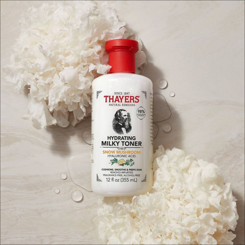slide 4 of 14, Thayers Natural Remedies Milky Hydrating Face Toner with Snow Mushroom and Hyaluronic Acid - 12 fl oz, 12 fl oz