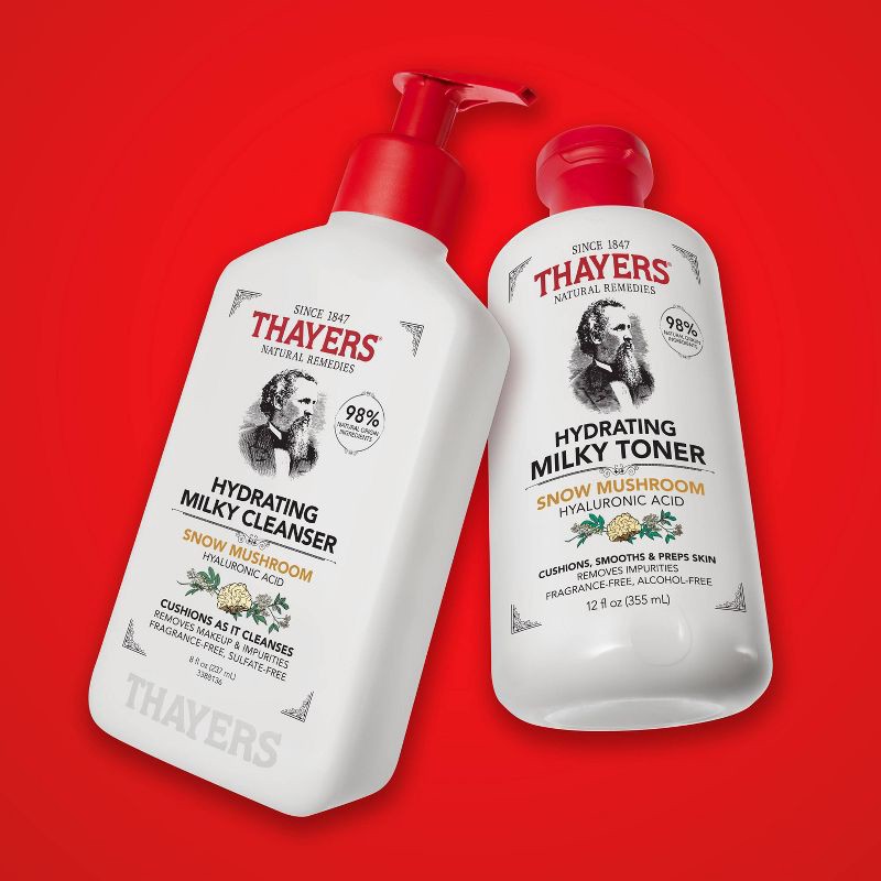 slide 7 of 14, Thayers Natural Remedies Milky Hydrating Face Toner with Snow Mushroom and Hyaluronic Acid - 12 fl oz, 12 fl oz
