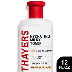 Thayers Natural Remedies Thayers Remedies Milky Hydrating Face Toner with Snow Mushroom and Hyaluronic Acid - 12 fl oz: Vegan, Paraben-Free