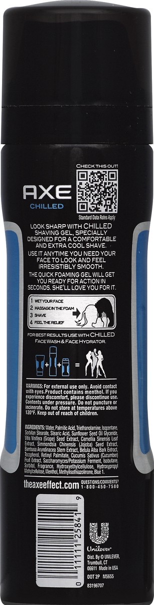 slide 3 of 3, AXE Chilled Shave Gel, 7 oz