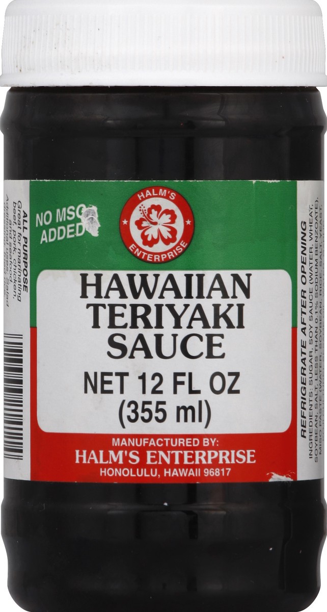 slide 2 of 2, Halm's Hawaiin Teriyaki Sauce, 