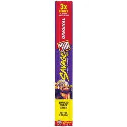 Slim Jim Smoked Original Snack Stick Savage Size - 3 oz