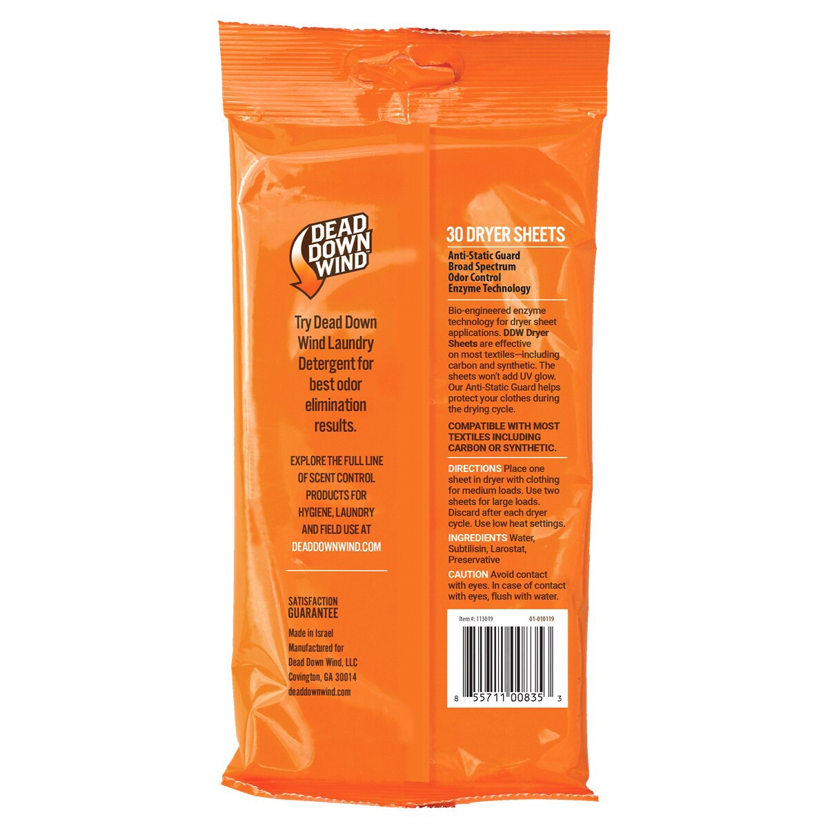 slide 5 of 5, Dead Down Wind Dryer Sheets, 30 ct