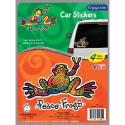 Enjoy It Hope Peace Frogs Car Stickers