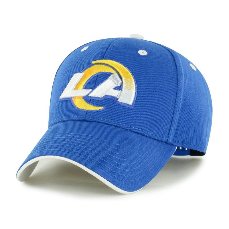 slide 1 of 2, NFL Los Angeles Rams Moneymaker Snap Hat: Team Logo Adjustable Baseball Cap, 1 ct