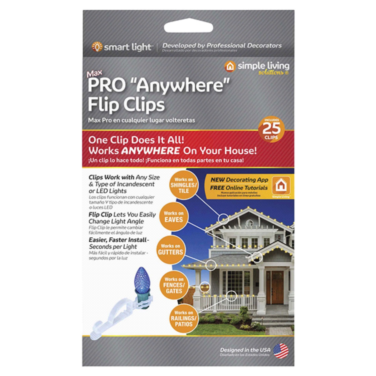 slide 1 of 1, Max Pro Anywhere Flip Clip, 25 ct