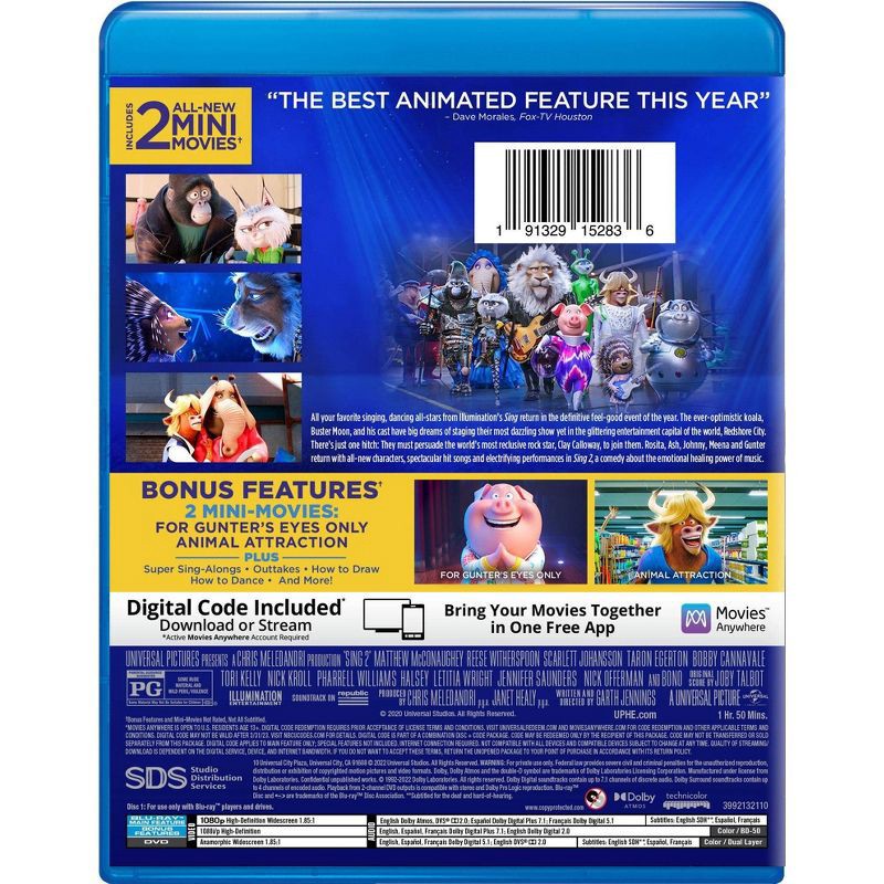 slide 3 of 3, Universal Home Video Sing 2 (Blu-ray), 1 ct