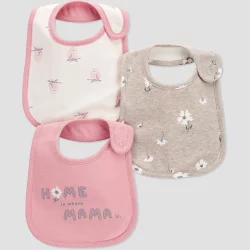 Carter's Just One You Baby Girls' Owl Bib - Pink
