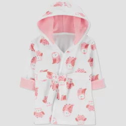 Carter's Just One You Baby Girls' Owl Bath Robe - Pink