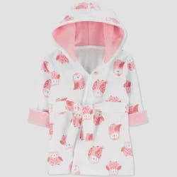 Carter's Just One You Baby Girls' Owl Bath Robe - Pink