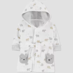 Carter's Just One You Baby Bear Bath Robe - Gray