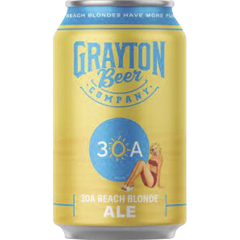 slide 1 of 1, Grayton Beer Co. 30A Beach Blonde, 12 ct
