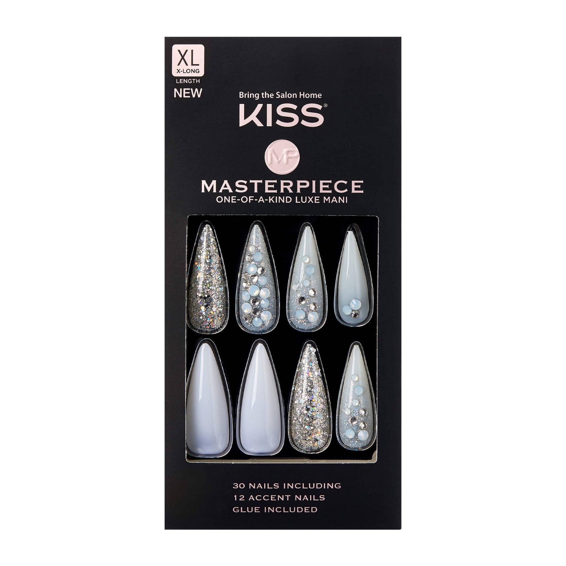 KISS Nail Drip, Press-On Nails, Us Drippin, Multicolor, Med Almond, 30 –  KISS USA