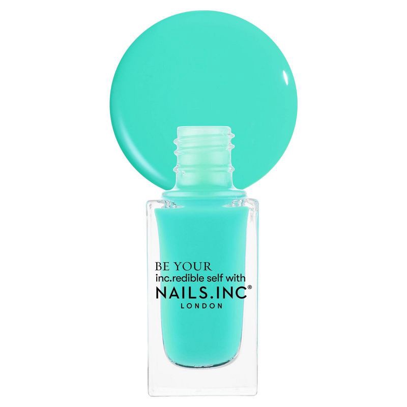 slide 2 of 3, Nails Inc. Nail Polish - Neon Aqua - Brightside Road - 0.27 fl oz, 0.27 fl oz
