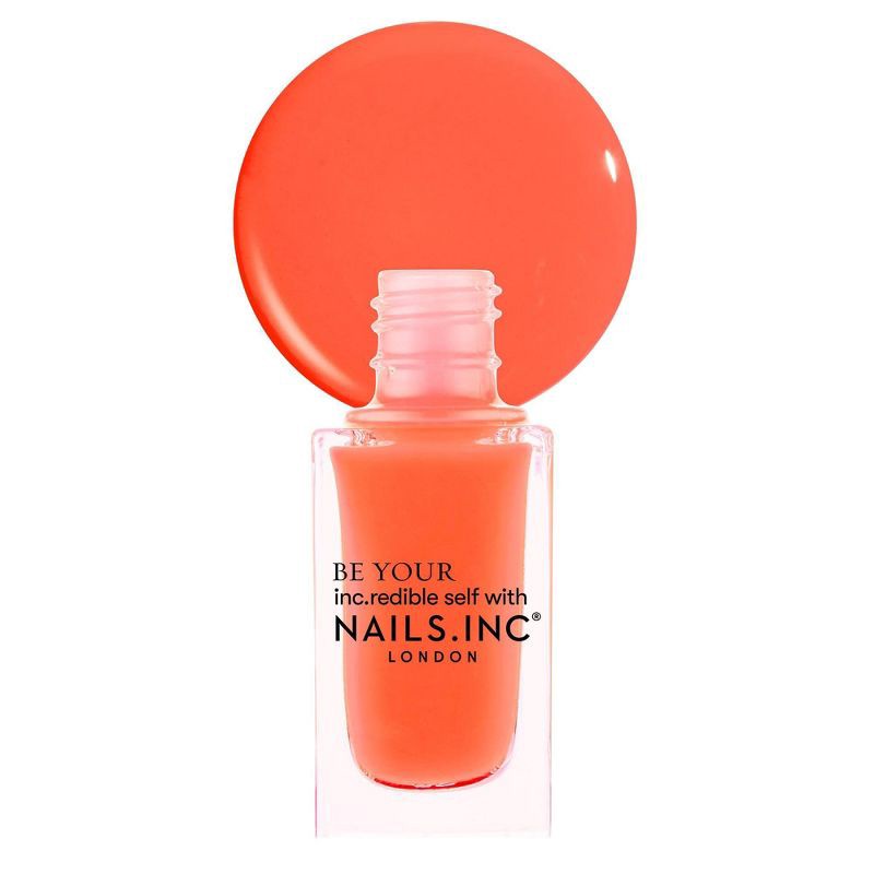 slide 2 of 3, Nails Inc. Nail Polish - Neon Orange - Sunbeam Crescent - 0.27 fl oz, 0.27 fl oz