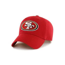 NFL San Francisco 49ers Clean Up Hat: Adjustable Cotton Baseball Cap