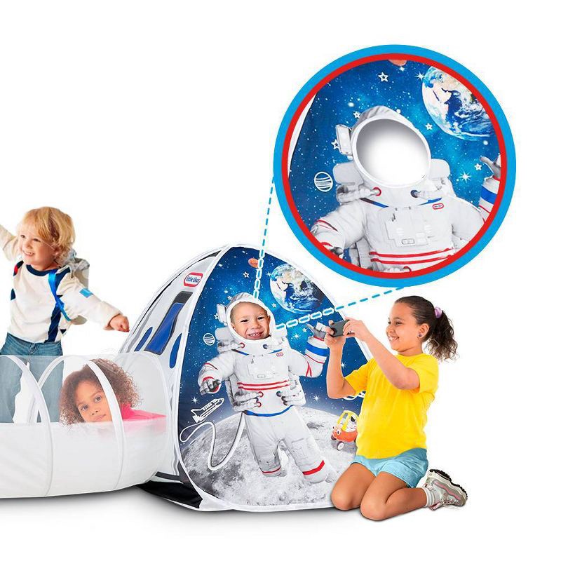 slide 3 of 8, Little Tikes 3 in 1 Space Station Tent with Light, 1 ct