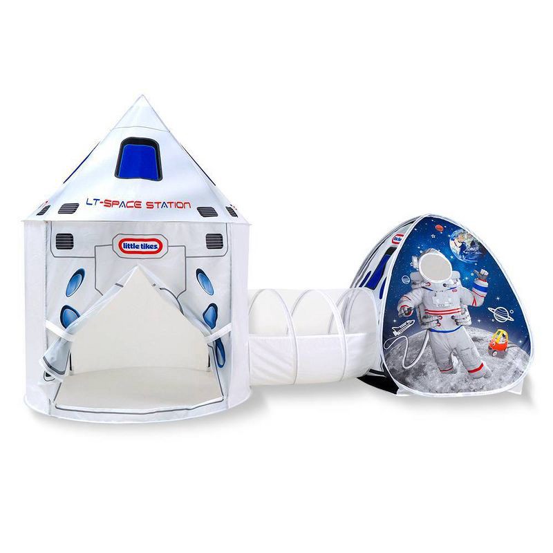 slide 8 of 8, Little Tikes 3 in 1 Space Station Tent with Light, 1 ct