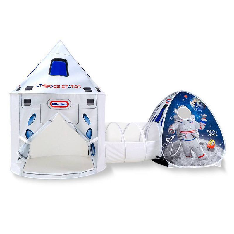 slide 7 of 8, Little Tikes 3 in 1 Space Station Tent with Light, 1 ct