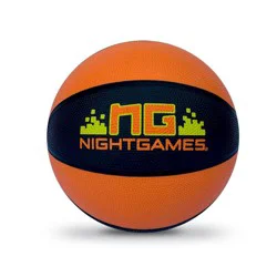 Night Games LED Light Up 29.5" Basketball: Rubber Shell, Age 8+