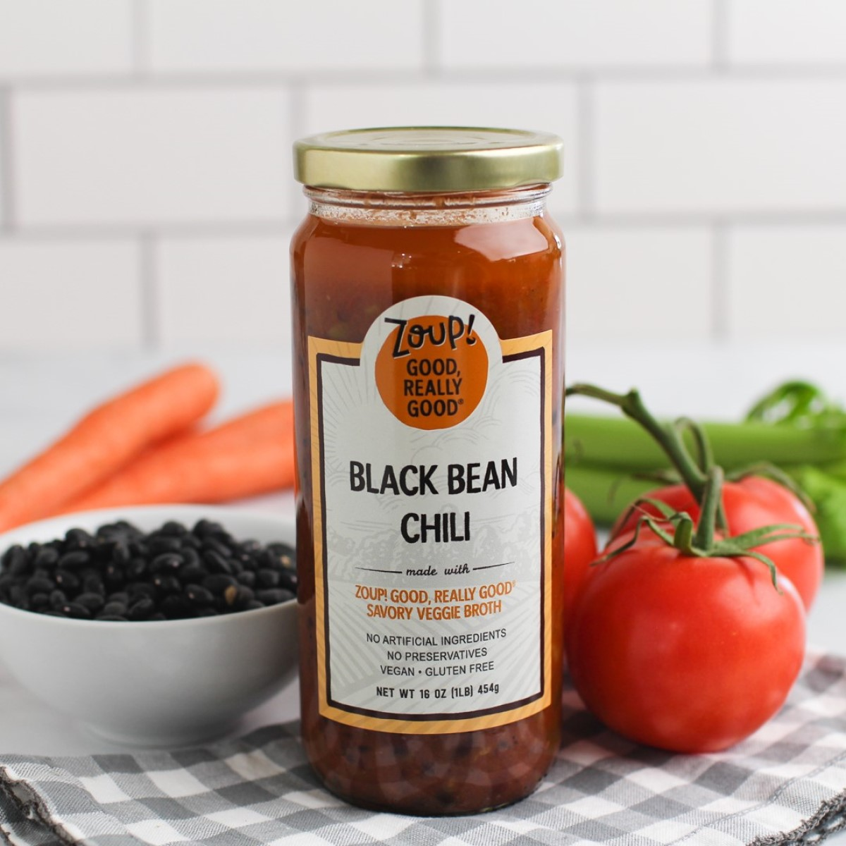 slide 3 of 3, Zoup! Zoup Good Really Chili Black Bean, 16 oz