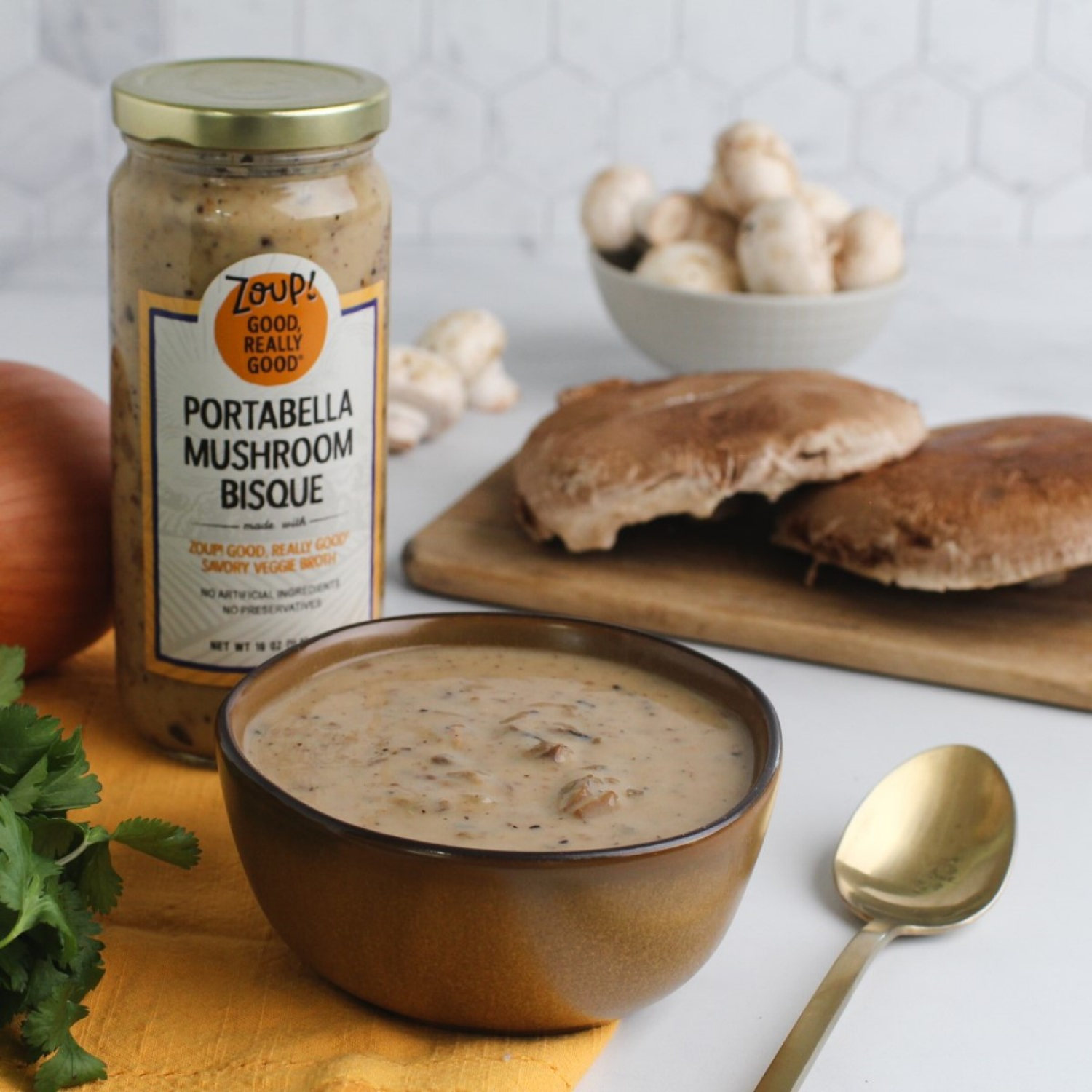 slide 4 of 4, Zoup! Portabella Mushroom Bisque 16 oz, 16 oz