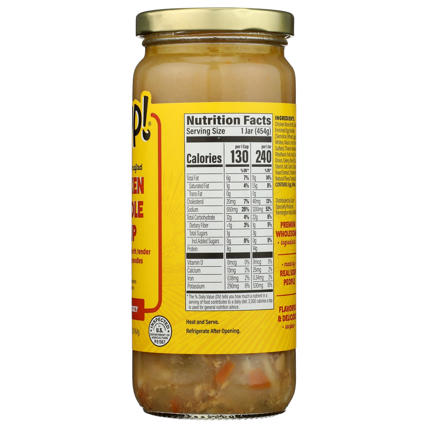 slide 2 of 4, Zoup! Chicken Noodle Soup 16 oz, 16 oz