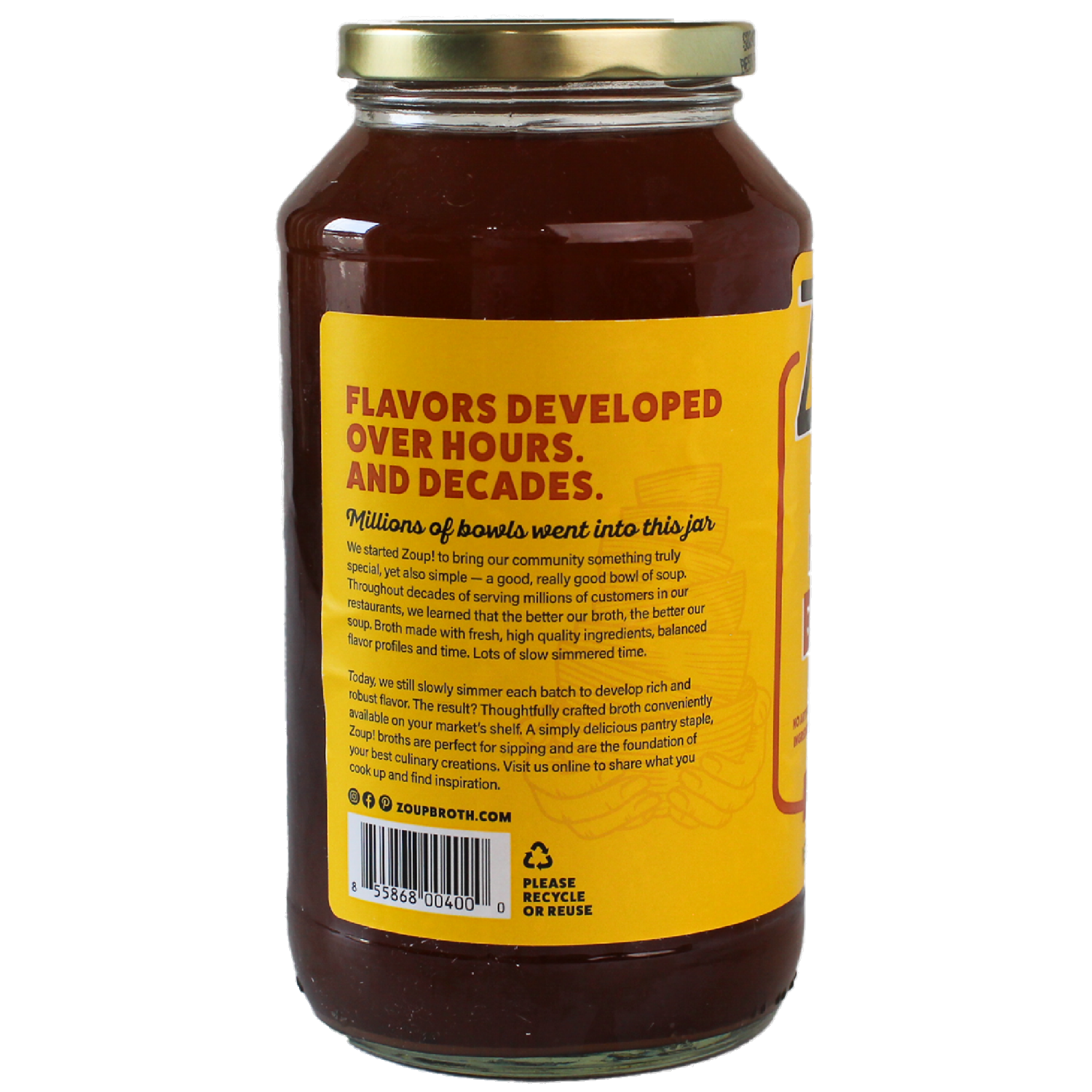 slide 2 of 5, Zoup! Good, Really Good Chicken Bone Broth 32 oz, 32 oz