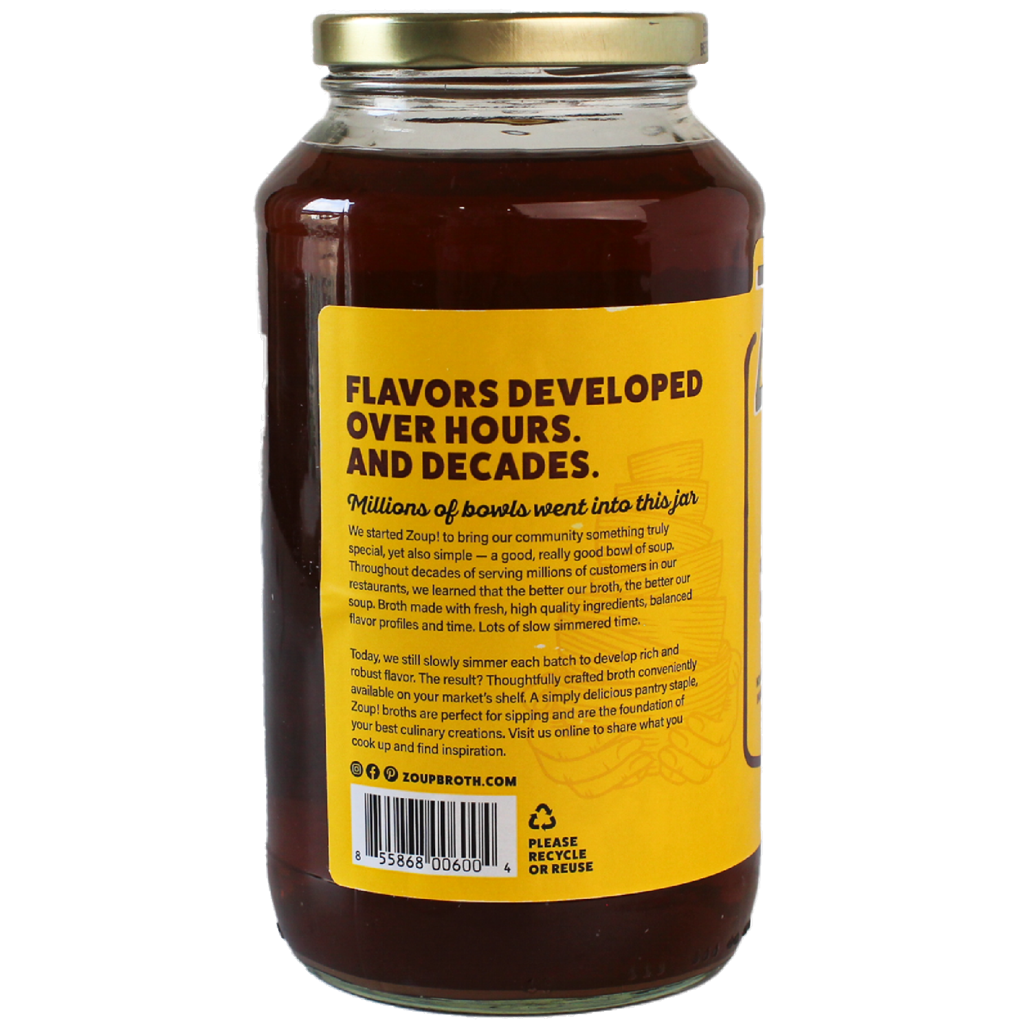 slide 2 of 5, Zoup! Good, Really Good Seasoned with Beef Bone Broth 32 oz, 32 oz