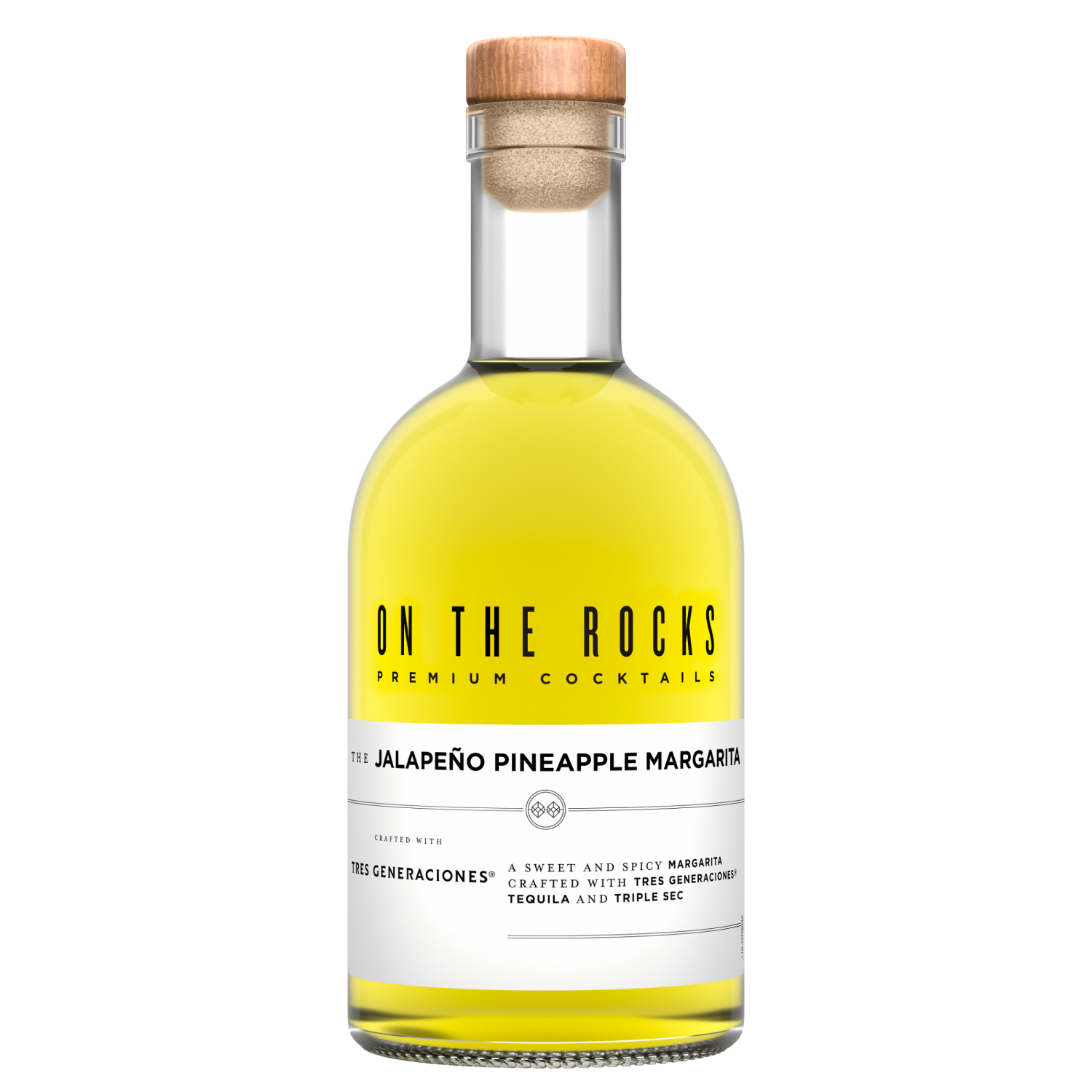 slide 6 of 8, On The Rocks Tres Generaciones Jalapeno Pineapple Margarita Ready to Drink Cocktail 375 ml, 375 ml