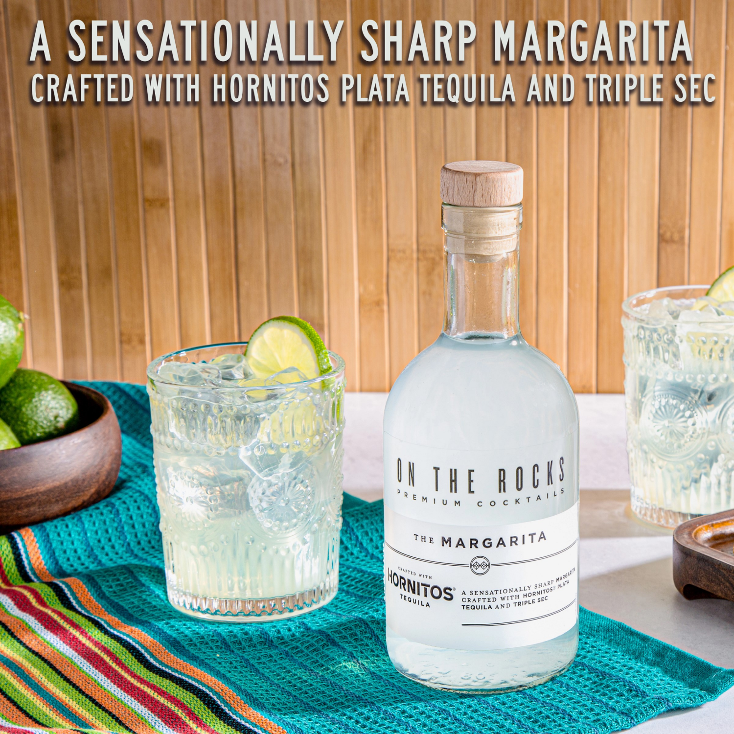 slide 4 of 8, On The Rocks Hornitos Margarita Ready to Drink Cocktail 375 ml, 375 ml