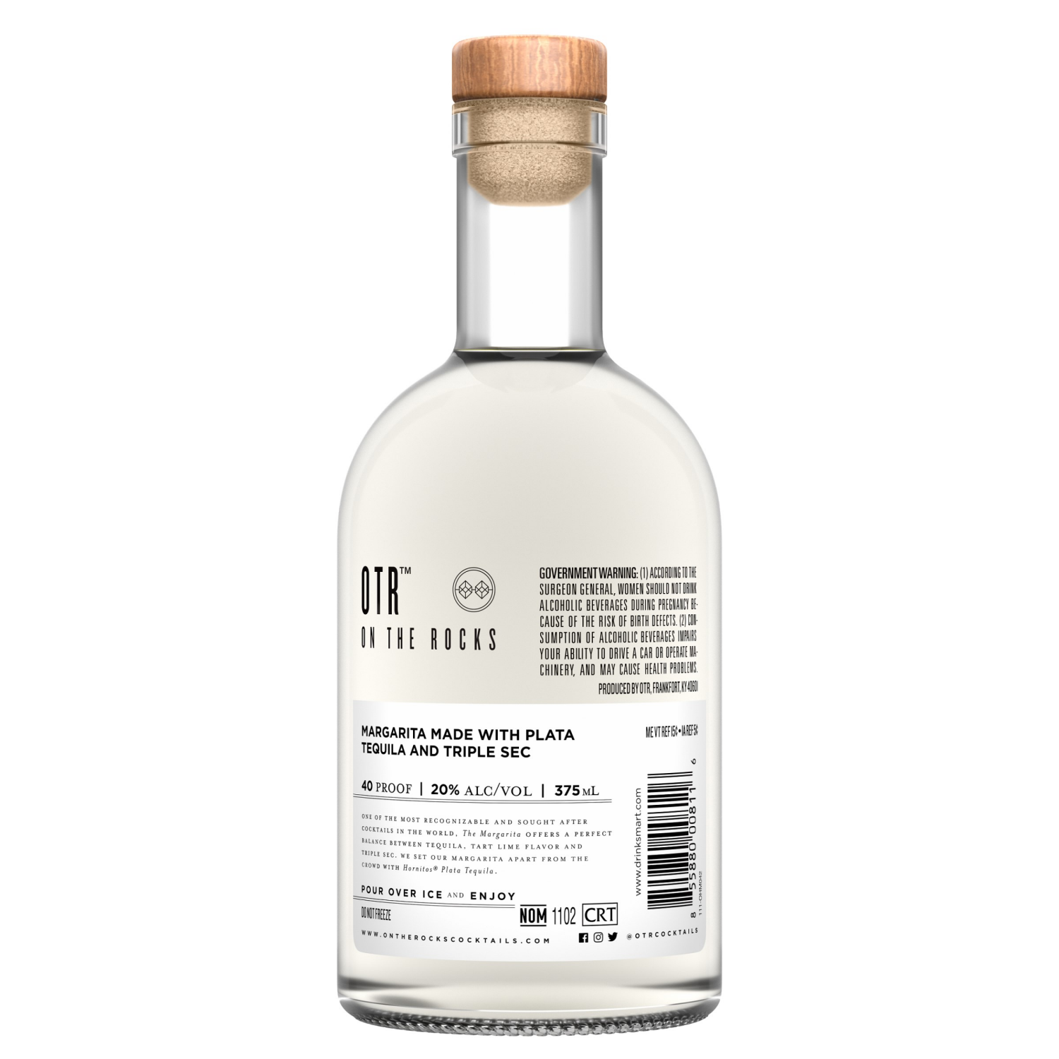 slide 7 of 8, On The Rocks Hornitos Margarita Ready to Drink Cocktail 375 ml, 375 ml