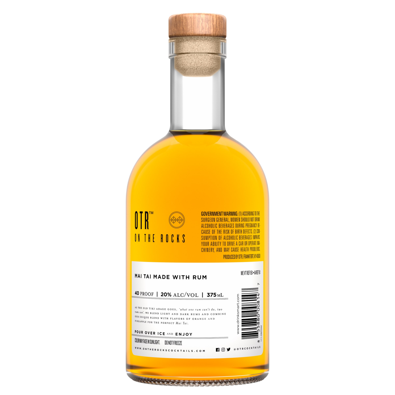 slide 6 of 7, On The Rocks Cruzan Mai Tai Ready to Drink Cocktail 375 ml, 375 ml