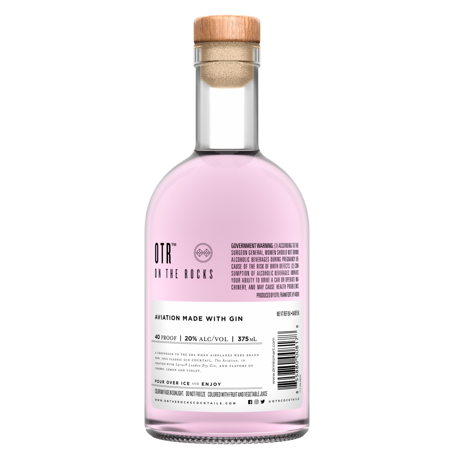 slide 6 of 7, On The Rocks Larios Aviation Ready To Drink Cocktail 375 ml, 375 ml