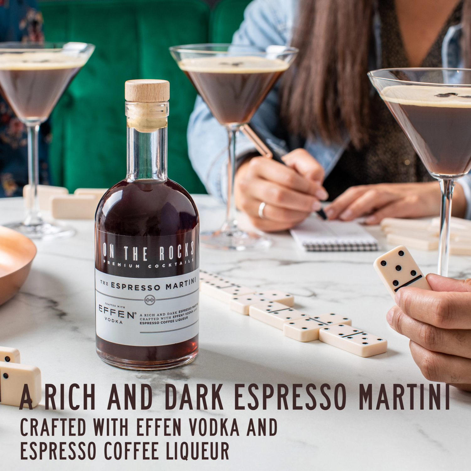 slide 4 of 8, On The Rocks EFFEN Espresso Martini Ready to Drink Cocktail 375 ml, 375 ml